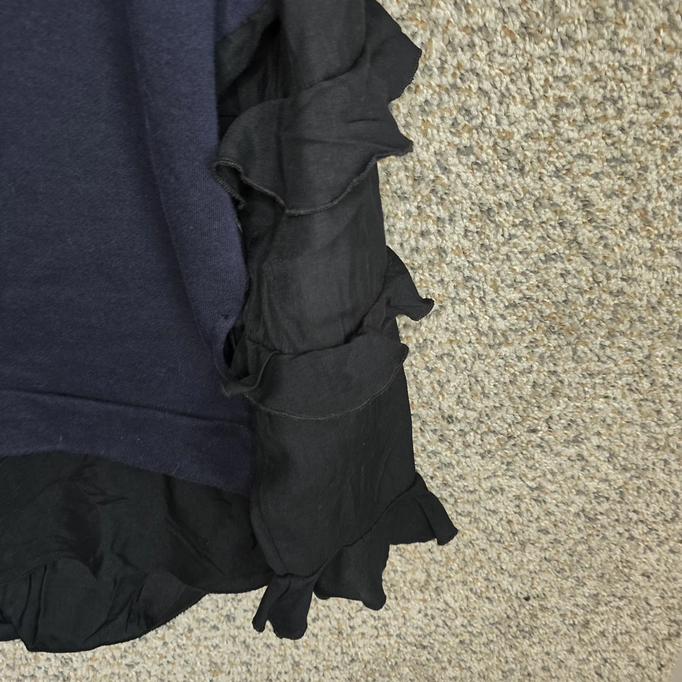 Top Lane Bryant para mujer Plus 18/20 negro azul con volantes cola de camisa dobladillo informal damas Foto 2 de 4