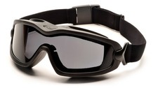 Safety Glasses Gray Anti-Fog Dual Lens - Pyramex V2G Plus Goggles