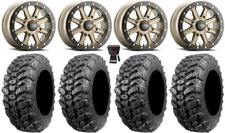 ITP Inertia Bdlk 15" Wheels Br +40mm 35" Sniper 920 Tires Polaris Ranger XP 9/1K
