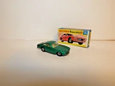 MATCHBOX TRANS. S/F NO. 75-A FERRARI BERLINETTA RARE METALLIC GREEN BODY MIB