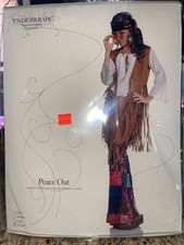 Underwraps Costumes Women's Retro Hippie Costume - Peace Out NEW