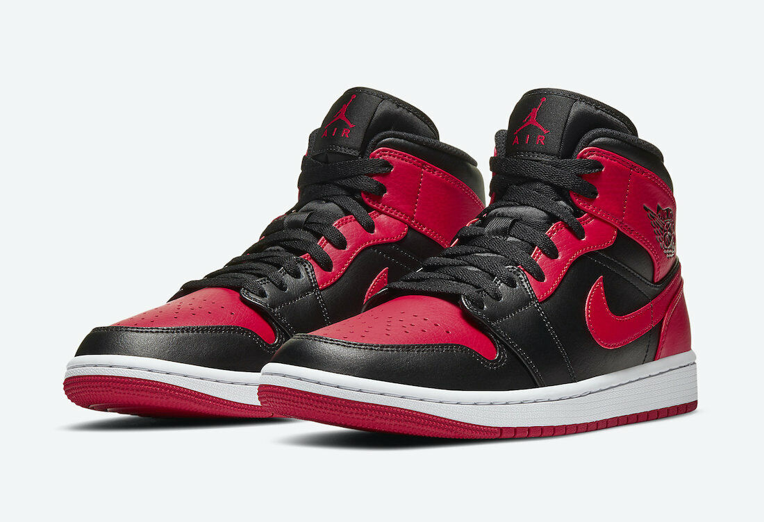 Opmærksomhed pegefinger fedt nok Nike Air Jordan 1 Mid Banned Black Red White 554724-074 Mens and GS New |  eBay