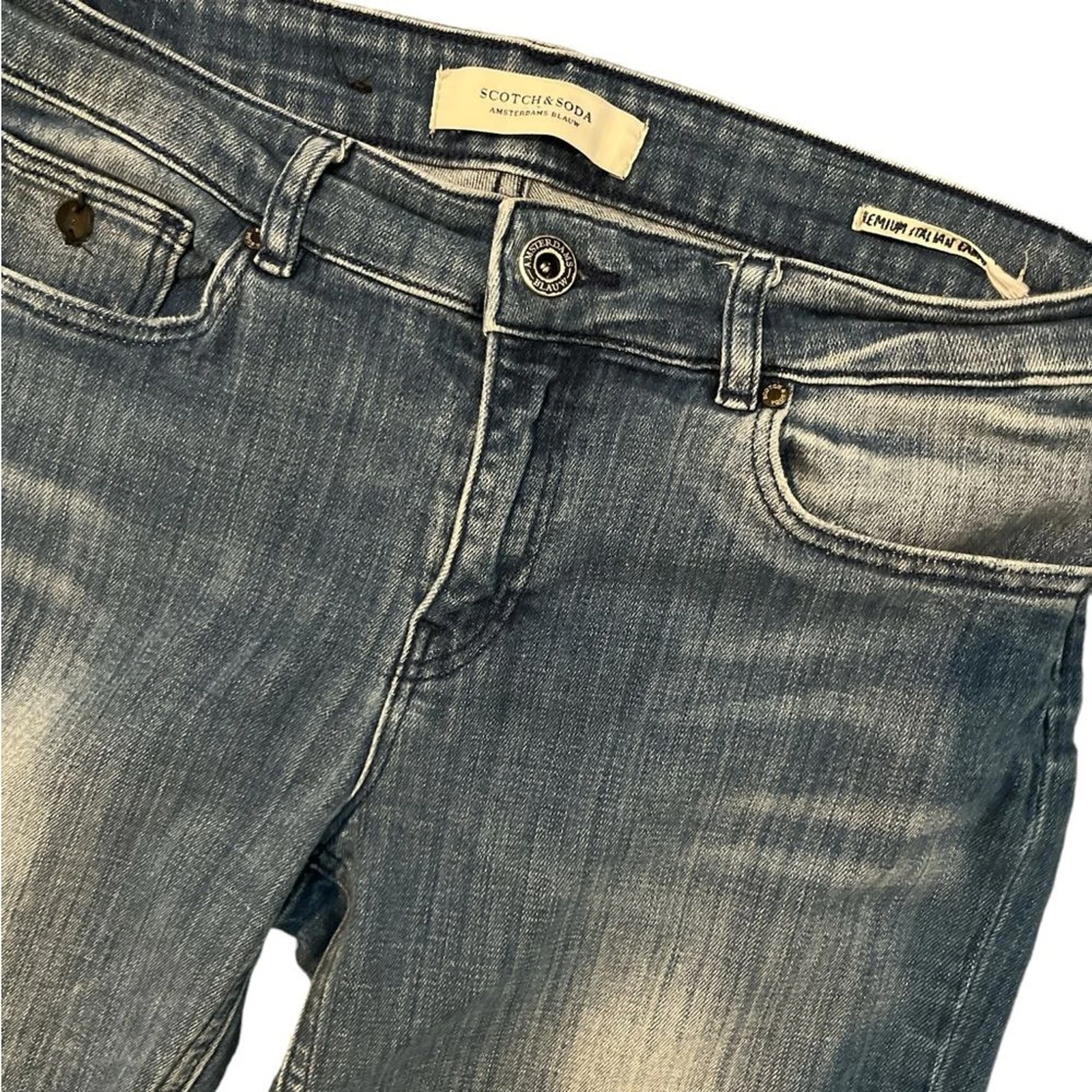 Jean SCOTCH & SODA Supreme taille 28 slim jambe droite taille basse stretch