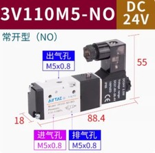 1pcs AirTAC Solenoid Valve 3V110M5NOB Electronic Gas Valve DC24V