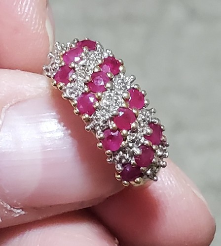 10k Yellow Gold, Ruby & Accent Ring (3.5g). Brand GTR. Size 6.75. (OGJ2158) - Picture 6 of 23