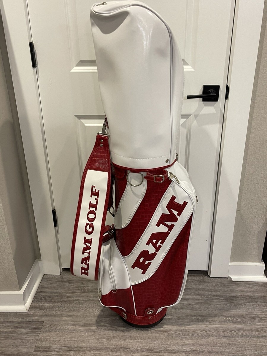 Brand New Rare Vintage RAM FX GOLF Staff Leather Bag w/Strap
