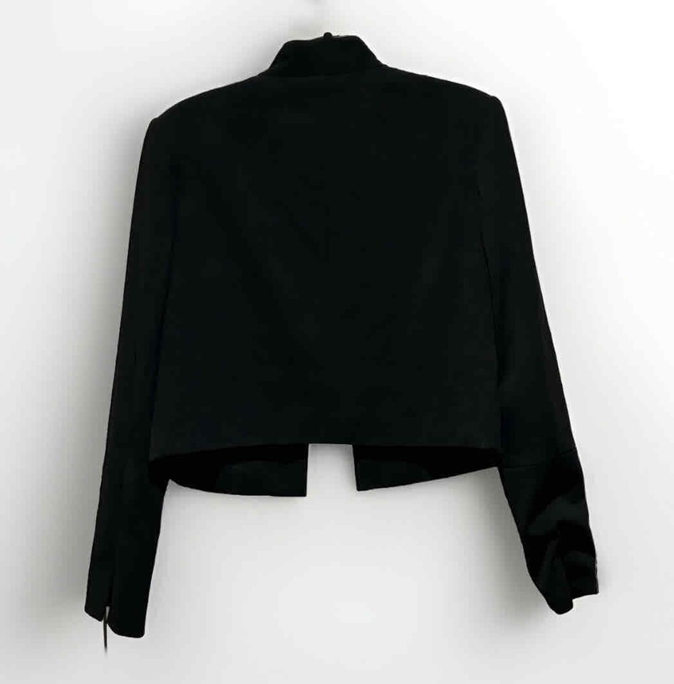 NWT Calvin Klein Black Open Front Long Sleeve Blazer Jacket Womens Size