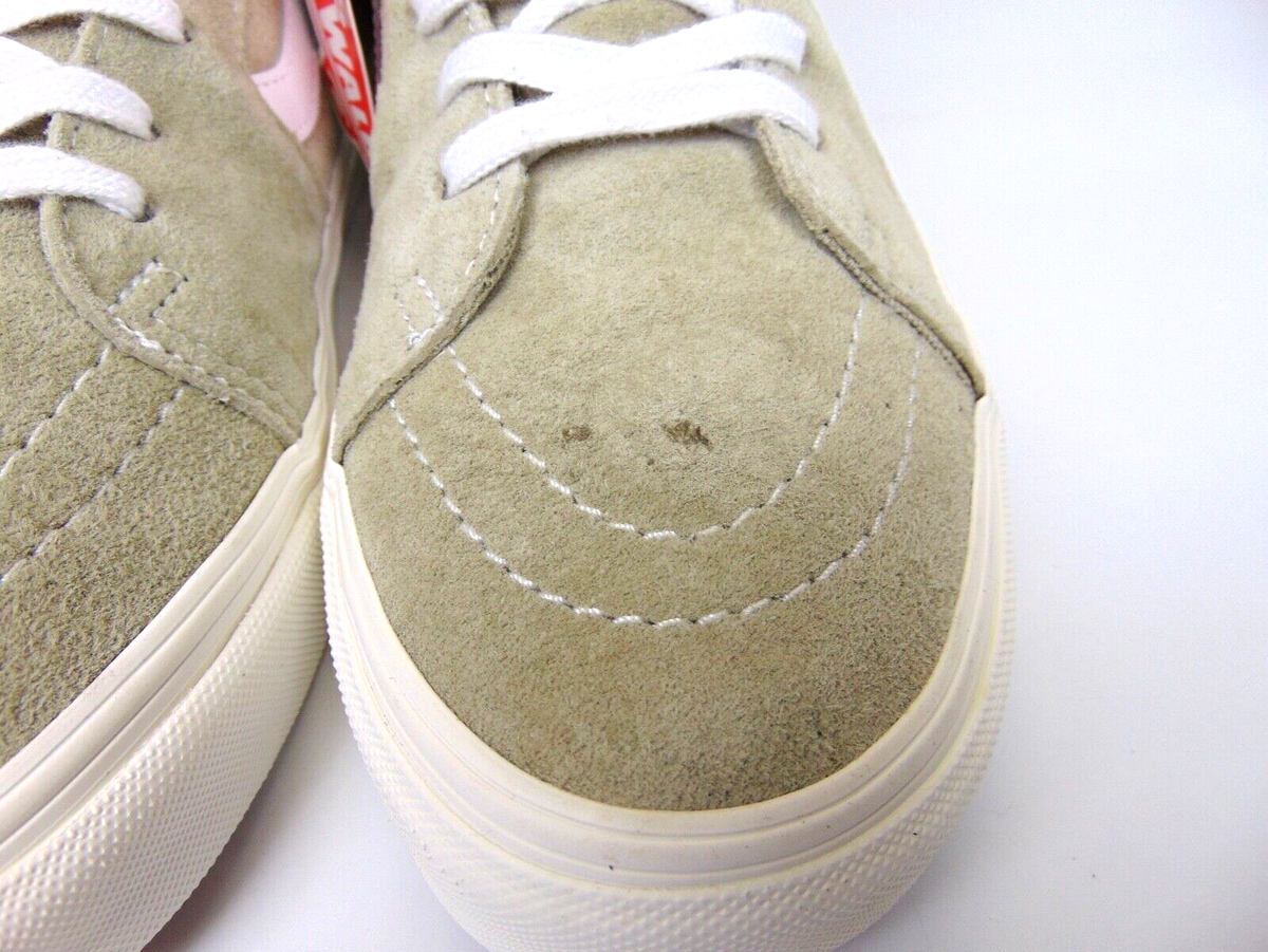 NEW Vans SK8 Hi Pig Suede Moss Gray Classic Skate Shoes Men\'s 6.5 Women\'s 8 Vans Sk8-Hi Pig Suede Shadow Grey. Shop now online at  main image 4