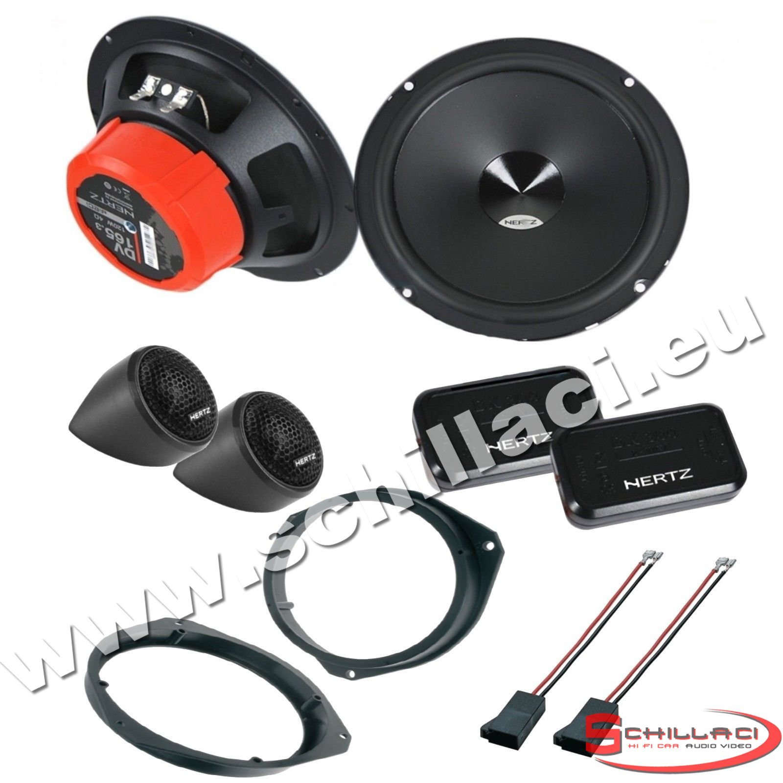 KIT ALTOPARLANTI CASSE ALFA MITO POSTERIORI HERTZ DSK 165.3 120W