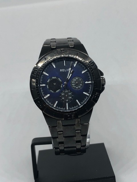 Relic Men's ZR15533 Garrett Gunmetal 