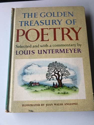 Vintage Die goldene Schatzkammer der Poesie von Louis Untermeyer, 12. Auflage 1968