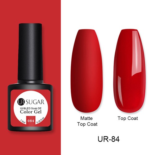 UR SUGAR 172 Colors UV Gel Polish Glitter Purple Top Base Gel Gel Varnish 7.5ml - Picture 80 of 119