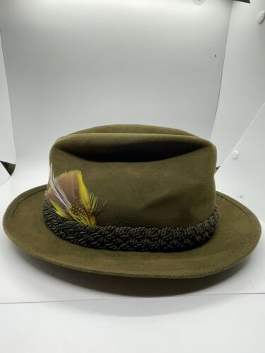 Vintage 1960s Royal STETSON Fedora ~ size 7 ~ Tril