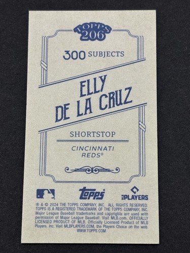 2024 Topps T206 Elly De La Cruz Canvas Stock /25 - Bild 2 von 6