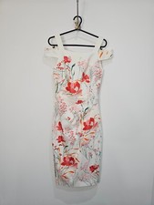 Karen Millen Floral Royal Ascot Midi Length Formal Bodycon Dress - Size 8