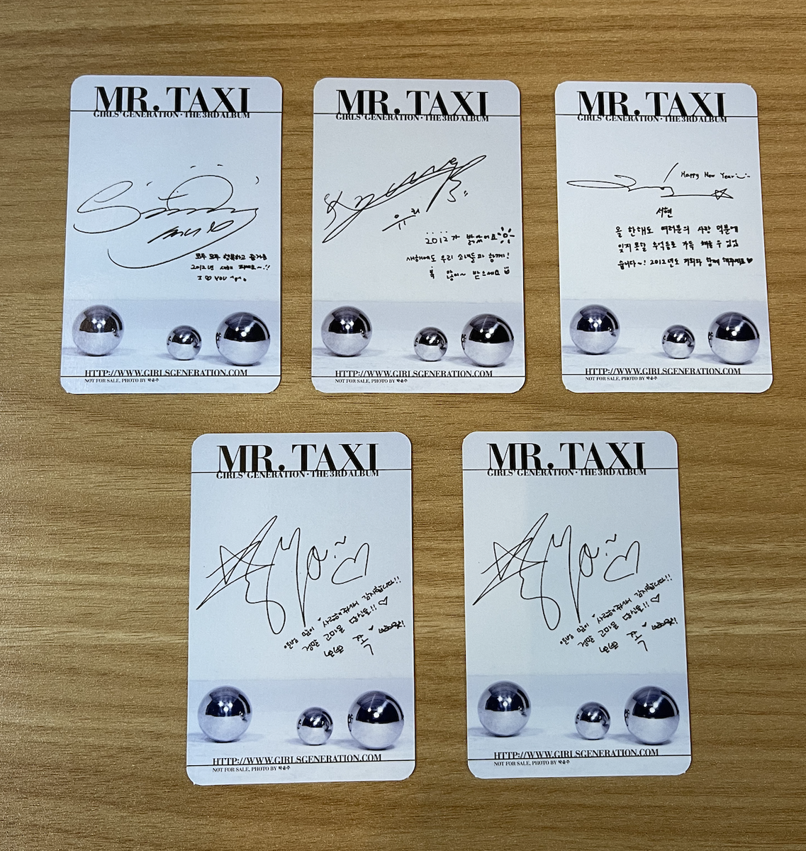 Girls' Generation Mr Taxi Photocard Sunny/Yuri/Seohyun/Hyoyeon | eBay
