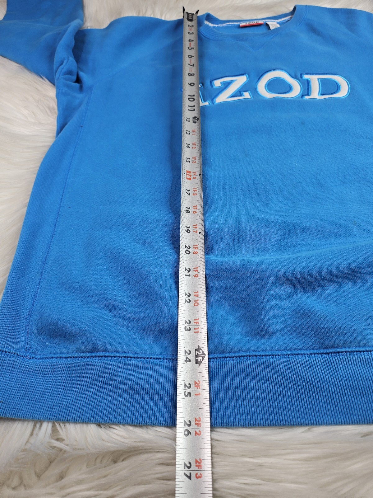 Izod Advantage Performance Pull Over Sweater Blue… - image 6