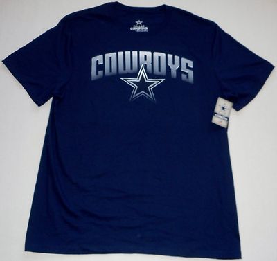 DALLAS COWBOYS AUTHENTIC APPAREL 100% COTTON S/S T SHIRT BLUE MENS M L XL 2X NWT