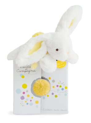 Hase Kaninchen gelb/weiß DouDou et Compagnie Geschenk zur Geburt Geburtstag NEU