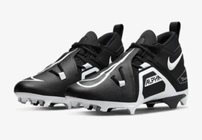 Nike Alpha Menace Pro3 Black White Football Cleats Men Size 12