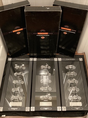 Harley-Davidson Motorcycles of the 80, 90s & Racing Machines Pewter Display Set