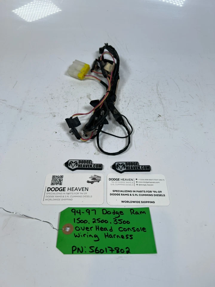 Жгут проводов для верхней консоли Dodge Ram 1500-3500 1994-1997 годов выпуска от оригинального производителя 56017802 - Изображение 2 из 4