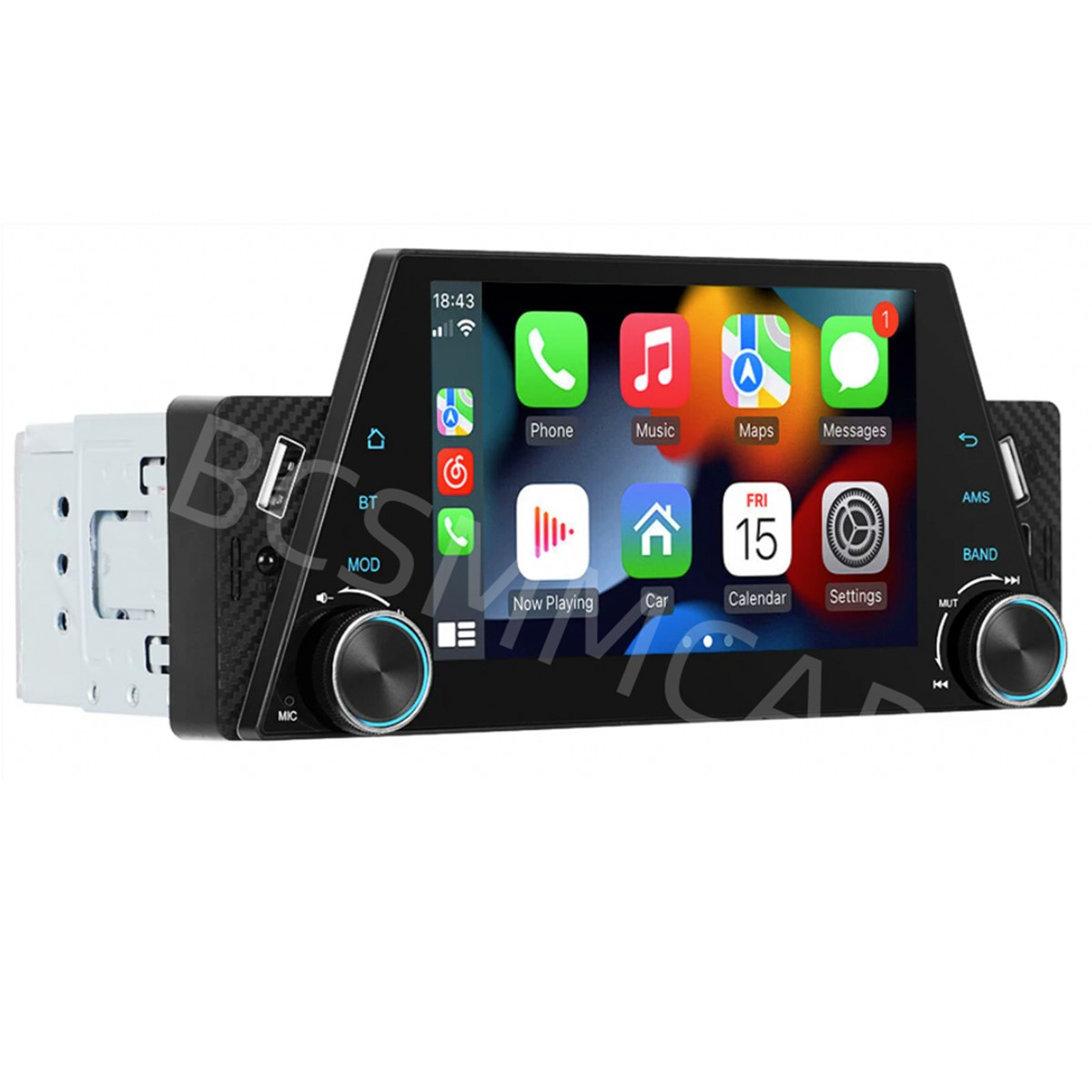 Touch Screen Car Stereo with Bluetooth FM MP5 Player for CarPlay and Android Auto
