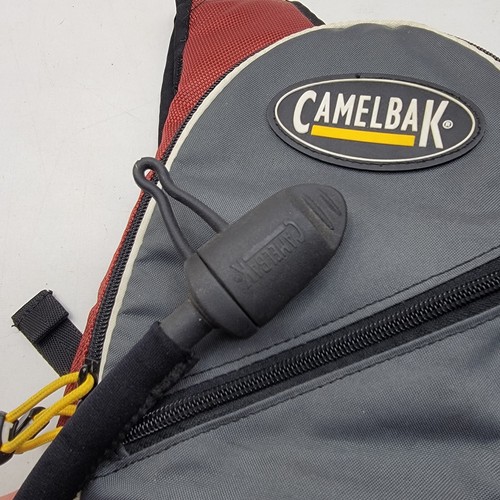 Camelbak Zoid Backpack W/Bladder Hiking Camping Outdoor Hydration Pack Red Gray - Picture 6 of 7