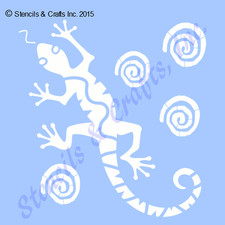 11" LIZARD STENCIL GECKO WESTERN SOUTHWESTERN TEMPLATE SUN STENCILS CRAFT NEW