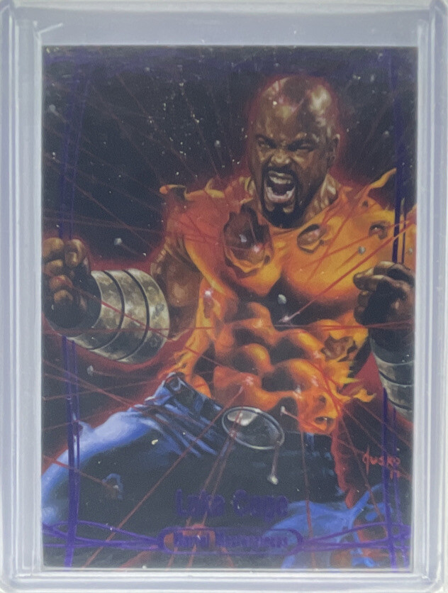 2016 Upper Deck Marvel Masterpieces Epic Purple /199 Luke Cage #26