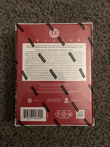 2019 Panini Encased Football FOTL First Off the Line Hobby Box Unopened Sealed - Picture 3 of 5