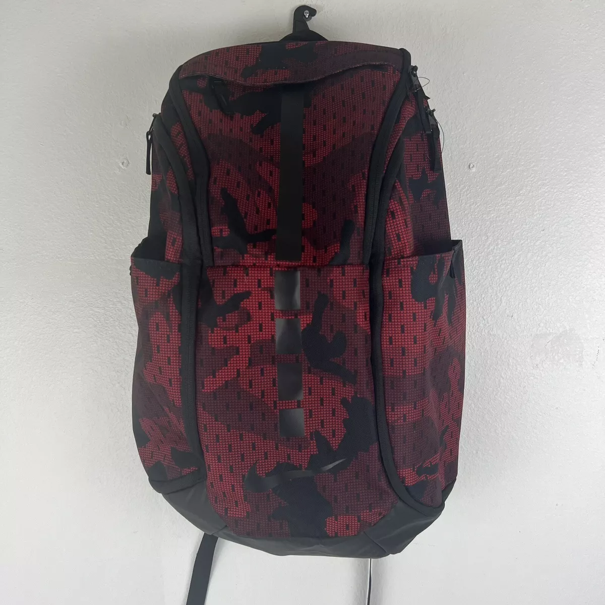 Nike Hoops Elite Pro Basketball Backpack Black Red Camo BA5555 677 RARE NEW