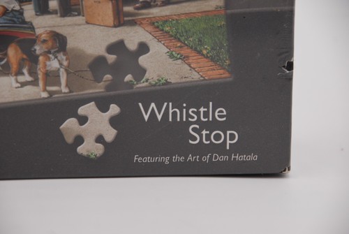 Whistle Stop 1000 PC Puzzle Dan Hatala Train Railroad Master Pieces NEW SEALED - Picture 5 of 12