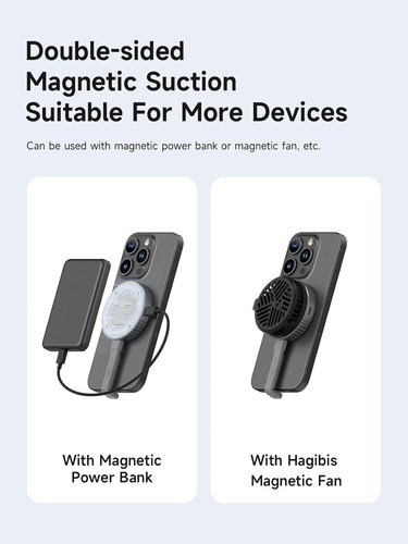 Hagibis Magnetic M.2 2230 NVMe SSD Enclosure with Magsafe for iPhone 16 Grey - Picture 4 of 9