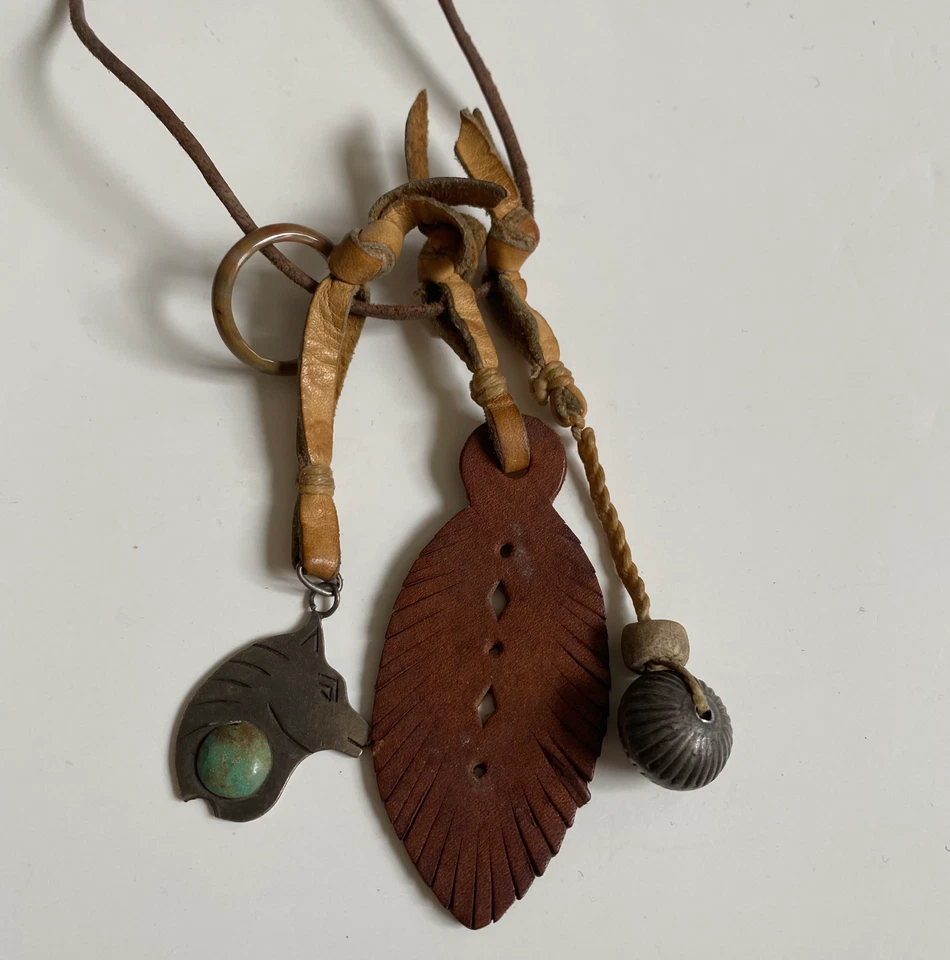 Original RTH Shop LA Leather Charm Necklace 15" Length - Изображение 3 из 3