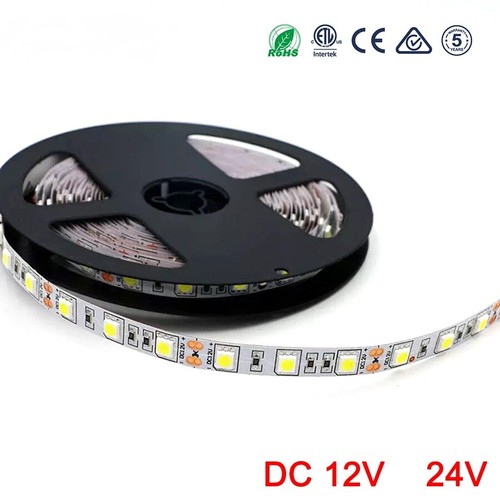 LED Strip RGB 12V 24V 5050 SMD 60LEDs/m LED Light strip 5 M DC 12 24 V Volt leds - Foto 1 di 5