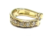 Kaedesigns Genuine 18ct White or Yellow Gold Diamond 10mm Enhancer Bail Clasp