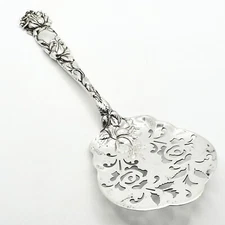 Antique Alvin Bridal Rose Sterling Silver Tomato Server 68gr
