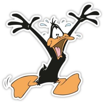 Cartoon Duffy Duck Sticker Decal