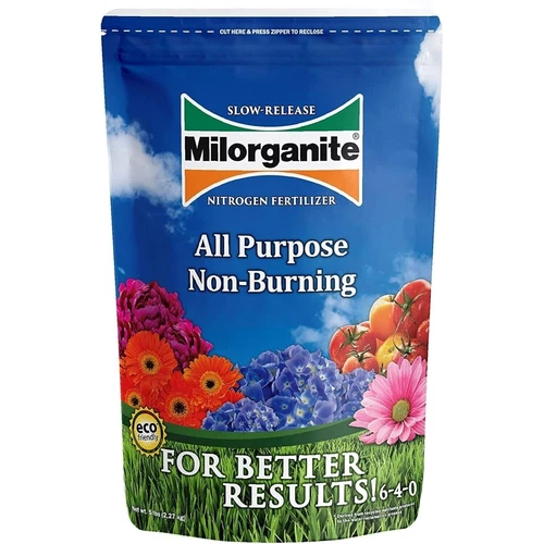 All-Purpose Eco-Friendly Slow-Release Nitrogen 6-4-0 Fertilizer, 5 Pound Bag