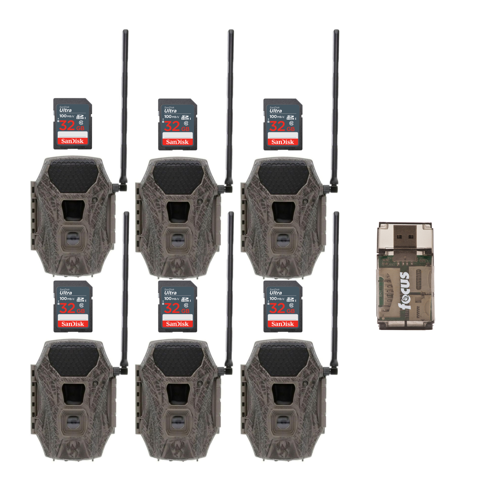 Инновации Wildgame Terra Cell XT Dual Network Trail Camera в комплекте из 6 упаковок