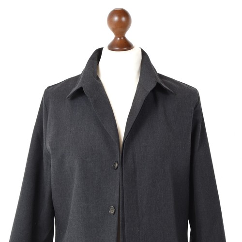 STEPHAN SCHNEIDER Trenchmantel Gr 4 Wolle Wool Made in Belgium Grau Grey Women - Bild 2 von 8