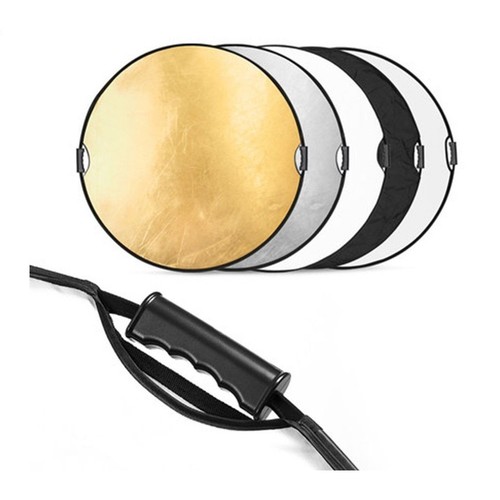 US 43" 5 in 1 Handheld Foldable Disc Reflector Photograph Studio Light Reflector - Picture 10 of 10