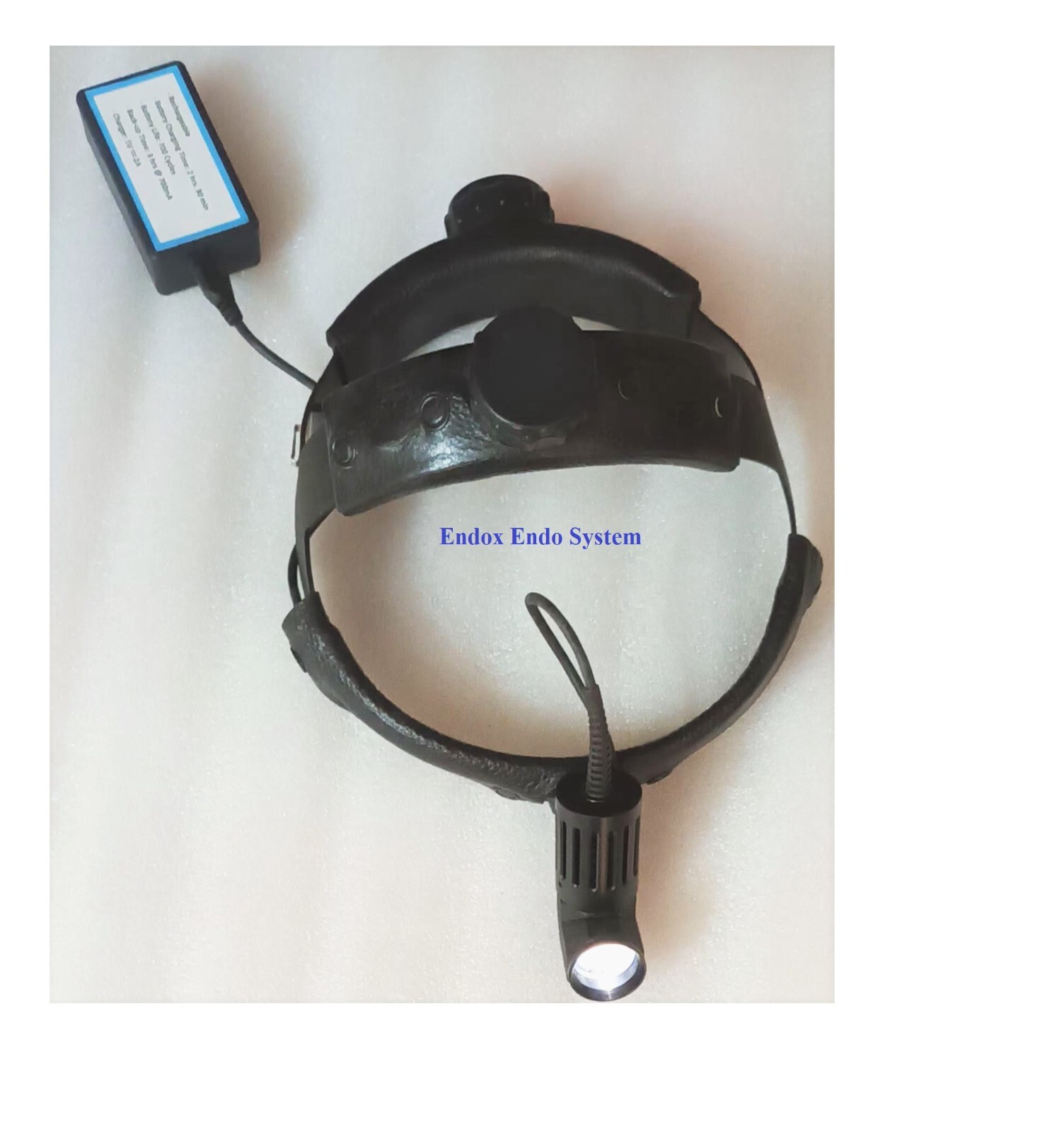 Fiber Optic LED Headlight with Rechargeable Battery and Charger