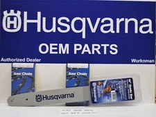 Husqvarna 136,137,141,142,235/240e,235/240 others 16" chainsaw bar and 2 chains