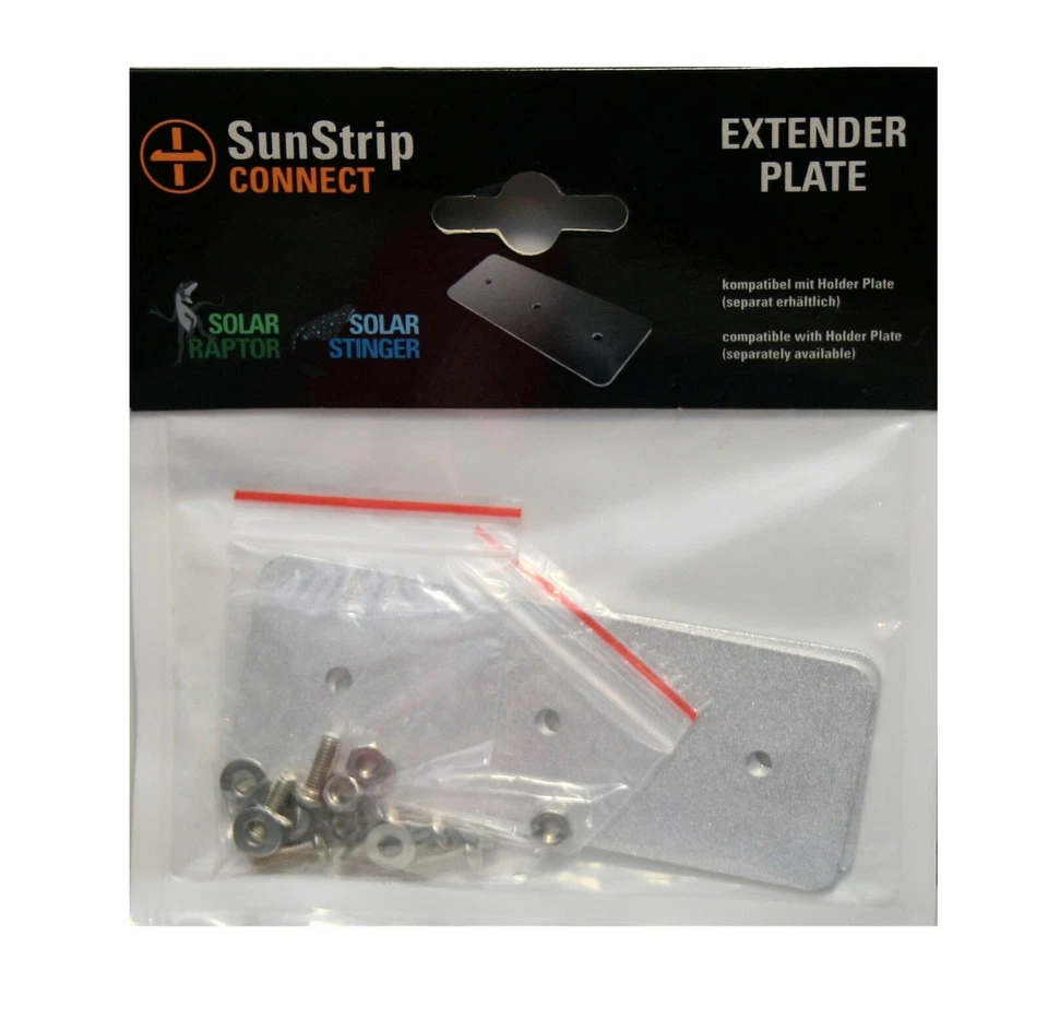 Econlux SolarStinger SunStrip Extender Plate Verbindungsplatten für 2 SunStrips