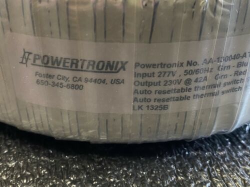 TRANSFORMADOR POWERTRONIX AA-130040-AT REV D - Imagen 2 de 5