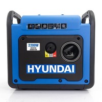 Hyundai 2200W / 2.2kW Petrol Inverter Generator, Pure Sine Wave Output HY2250SI