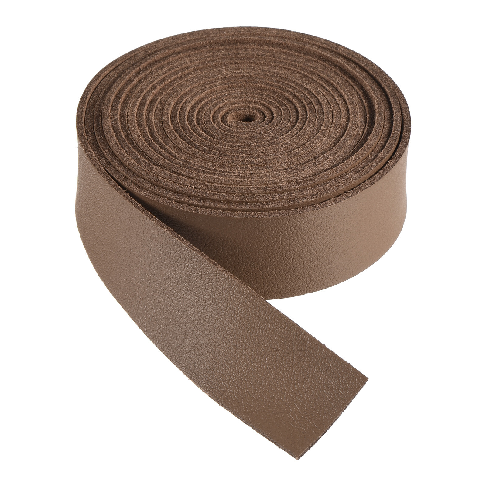 Light Brown 0.8 Inch Wide Faux Leather Strap 78 Inches Long 1.3mm Thick
