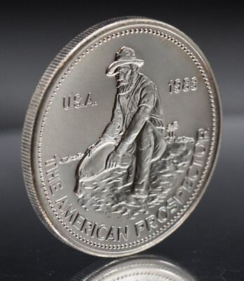1983 Engelhard American Prospector KEY DATE 1oz 999 FINE Silver